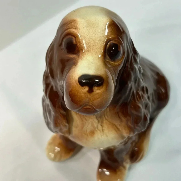 Vintage Royal Copley Cocker Spaniel/Glazed Porcelain. - Picture 6 of 10